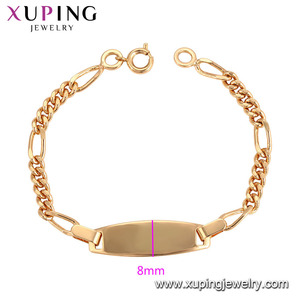 Bracciale 008 xuping campione gratuito bracciale a catena design semplice all'ingrosso per bambino - Product Image 2
