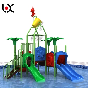 Más nuevos niños LLDPE galvanizado de la tubería de agua de piscina diapositiva parque de agua - Product Image 1
