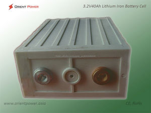 Rechargeable prismatic lithium battery LiFePO4 40Ah 3.2 V - Product Image 1