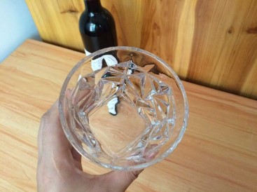 Diamond Whiskey Glasses,Crystal  Glass, Malt or Bourbon, Glassware Gift.