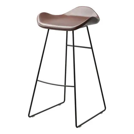 Industrielle Neuankömmling Möbel Großhandel armlos hochwertige Holz Theke Stuhl moderne Barhocker Großhandel mit Metall beinen