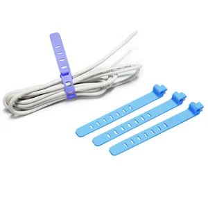 Hight quality silicone twise lock rubber cable tie