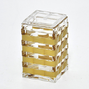 Dispensador de Líquido con Diseño de Tejido Cruzado en Forma Cuadrada - Product Image 2