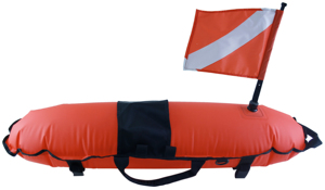 Biểu Tượng Tùy Chỉnh Cam Dải Phản Quang D-Nhẫn Freediving Phao spearfishing Lặn Bảng Tín Hiệu Cờ Inflatable Float - Product Image 5