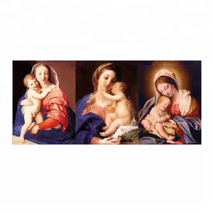 2018 3d flip la imagen de la Virgen María con bebé 3 fotos en una