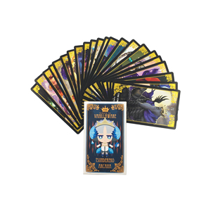 ไพ่ทาโรต์อนิเมะแผ่นฟอยล์สีทองสำหรับเกมไพ่โป๊กเกอร์ขนาดกระดาษทนทานพร้อมบรรจุภัณฑ์แบบกำหนดเอง - Product Image 3