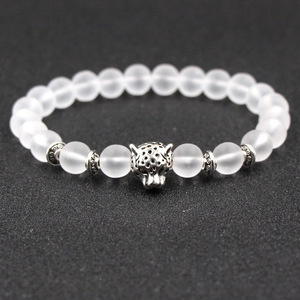 <span class=keywords><strong>Bracelet</strong></span> bouddha en pierre naturelle, bijoux couleur <span class=keywords><strong>or</strong></span>, tête léopard, perle, tapis en pierre naturelle, pour hommes et femmes - Product Image 4