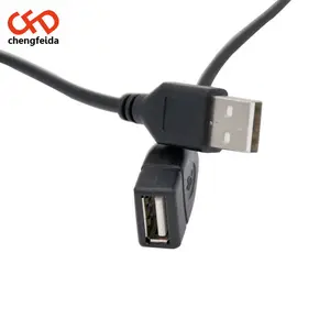 1M Kabel Ekstensi USB Panjang Pria Ke Wanita Kabel Tebal USB 2.0 Pria Ke Wanita Konektor Multi-sumbu Berguna