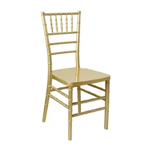 china factory wholesale price gold wedding plastic chiavari chair