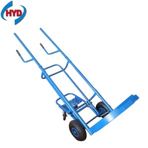 Carro de mano de 4 ruedas neumáticas para transporte de neumáticos Estructura cerrada de hierro metálico con soporte OEM personalizado - Product Image 2