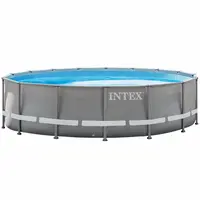 INTEX 26702 piscina Ultra Metal Frame grande piscina fuori terra rotonda per adulti