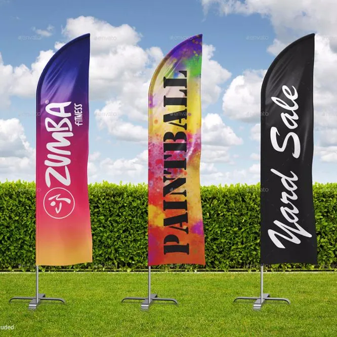 Cheap custom affordable beach flags, seaside flags signs, wholesale advertising surf flags