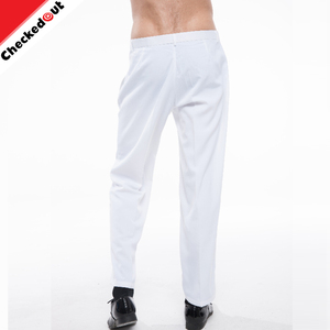 Precio de fábrica personalizada de alta calidad blanco <span class=keywords><strong>hotel</strong></span> camarero <span class=keywords><strong>restaurante</strong></span> hombres traje pantalón pantalón - Product Image 3