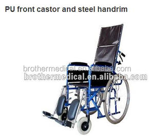 Silla de Ruedas Reclinable con Respaldo Alto y Estructura de Aluminio para Niños con Parálisis Cerebral - Product Image 5