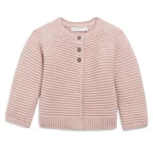 Factory OEM Baby Girl Textured Cardigan Baby Girl Textured Cardigan Sweater Knitted design children's clothing factory in china