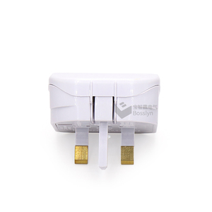 BS1363-5 ECP BS5733 EU 2 Pin a UK, adaptador de enchufe de 3 pines, toma de corriente de 5 Amp, fusible de viaje, ajuste seguro - Product Image 2