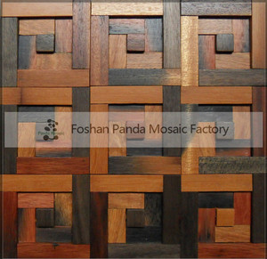 MB MC101208 Premium <span class=keywords><strong>Rustic</strong></span> Old Ship Gạch Gỗ Khảm Tường Gạch Nâu Phòng Ngủ Gạch Gỗ - Product Image 4