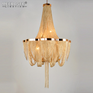 Lampadario Vintage Stile Impero Francese con Catena in Alluminio, Lampada <span class=keywords><strong>a</strong></span> <span class=keywords><strong>Sospensione</strong></span> <span class=keywords><strong>per</strong></span> <span class=keywords><strong>Soggiorno</strong></span> MD85219 - Product Image 3