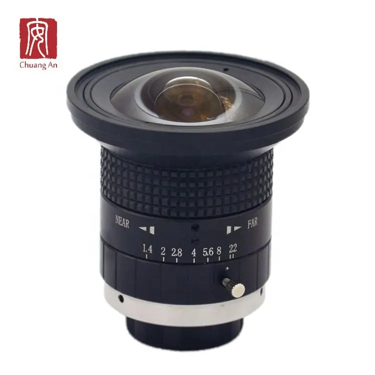 3.5mm F1.4 C dağı balıkgözü lens için 1/2/3 "sensör IMX250 ve IMX264