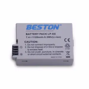 BESTON 7.4 V 1120 mAh Yedek LP-E8 Şarj Edilebilir Lityum Pil için dijital kamera T5i T4i T3i T2i EOS 550D 6000D 650D 7000