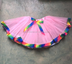Grande Arco di Balletto Del Vestito <span class=keywords><strong>Tutu</strong></span> Gonne Per La Bambina Arcobaleno di <span class=keywords><strong>Ballo</strong></span> del <span class=keywords><strong>Tutu</strong></span> del Pannello Esterno