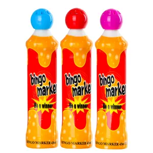 Marqueurs de bingo CH-2802 avec pointe tampon, 24 couleurs et pointe de 10 mm, pour jeu de <span class=keywords><strong>loto</strong></span>, marqueurs à points lavables - Product Image 1
