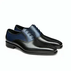 Sepatu Oxford Pria Bertali Harga Pabrik dengan Sol Dalam Nyaman Lembut