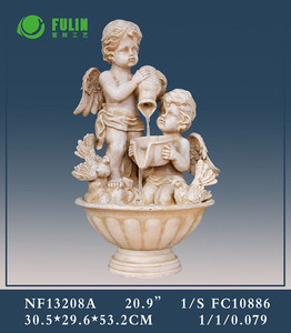 Fontaine solaire d'extérieur en résine en forme d'ange avec <span class=keywords><strong>design</strong></span> étanche fait main, style Art Déco - Product Image 4