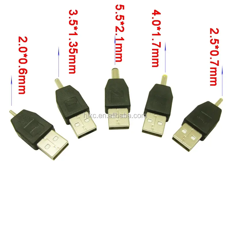 2.5Mm 5V 2A DC Sang USB 2.0 Bộ Chuyển Đổi Cáp Bộ Sạc Jack Cắm Cho Máy Tính Bảng