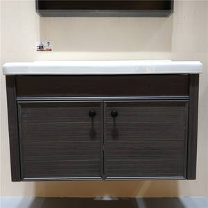 <span class=keywords><strong>Muebles</strong></span> de tocador de baño de lavabo de espejo de montaje en pared de aluminio - Product Image 2