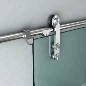 Accessoires de <span class=keywords><strong>porte</strong></span> <span class=keywords><strong>coulissante</strong></span> en bois et en verre en acier inoxydable classique LJ-8050 - Product Image 2