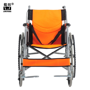 Económico discapacitados manual de acero luz peso de transporte silla de ruedas plegable para inválida KURSI RODA para inválida