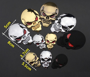 Pegamento de 3M para emblemas de coche, logo de calavera 3d, personalizado - Product Image 4