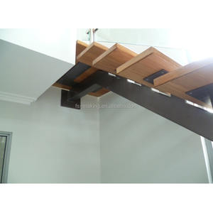 הרכבה עם זכוכית מעקה & מעקה מדרגות ברזל פלדה/עץ עץ לדרוך & מעקה/אלקטרוליטי/גלוון טק - Product Image 6