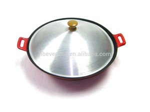 Chinois <span class=keywords><strong>grand</strong></span> <span class=keywords><strong>wok</strong></span> avec couvercle en aluminium - Product Image 4
