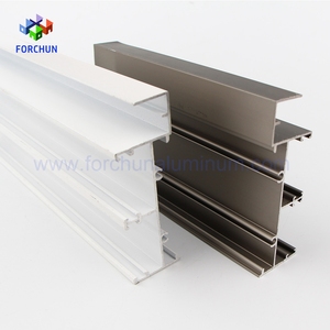 Alüminyum profiller anodize ekstrüde alüminyum sürgülü pencereler için ray - Product Image 6