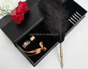 2015 animal natural feather pen delicate professional retro European feather pen