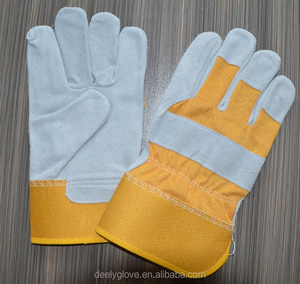 Seguridad cow grain leather gloves work gloves heavy To <span class=keywords><strong>the</strong></span> Construction - Product Image 5