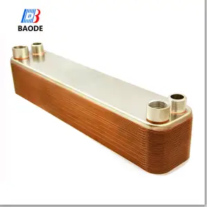 Brazed plate type heat exchanger plant unit heating refrigeration heat exchange parts