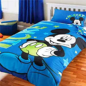 Casa ropa de cama uso impreso tela de algodón puro de mickey mouse