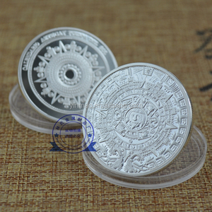 Calendrier maya pièce placage argent échantillons gratuits ventes pièce mexicaine de qualité supérieure - Product Image 3