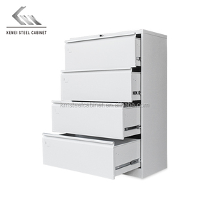 Knock-Down lateral filing cabinet 4 drawers steel cabinet vertical cupboard