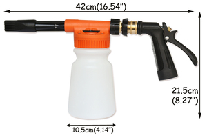 <span class=keywords><strong>Pistolet</strong></span> pulvérisateur de mousse multi-usage pour tuyau – <span class=keywords><strong>Pistolet</strong></span> de lavage auto et de nettoyage de neige pour le nettoyage automobile, l'<span class=keywords><strong>arrosage</strong></span> de jardin et le nettoyage extérieur - Product Image 2