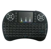 I8 7 Renkli RGB Arkadan Aydınlatmalı 2.4GHz Kablosuz Mini Klavye, Dokunmatik Yüzey ve Mouse ile 92 Tuşlu USB Type-C 10m'ye Kadar Android TV Box/Tablet için
