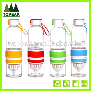 Vidrio de moda frutas cítricos zinger limón botellas de agua con una cuerda, limón de vidrio botella de agua de cítricos zinger - Product Image 1