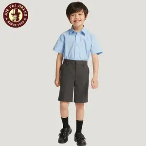 2020 नई शैली कस्टम लोगो स्कूल वर्दी लघु पैंट लड़कों के लिए