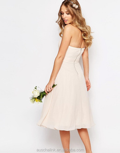 OEM abiti <span class=keywords><strong>da</strong></span> ballo <span class=keywords><strong>da</strong></span> <span class=keywords><strong>sposa</strong></span> più venduti <span class=keywords><strong>abito</strong></span> <span class=keywords><strong>midi</strong></span> <span class=keywords><strong>da</strong></span> donna elegante rosa - Product Image 4