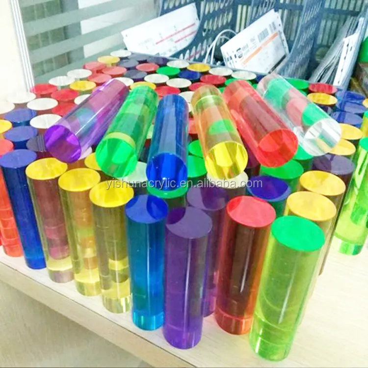 wholesale colored pmma plastic acrylic rod for led lighting