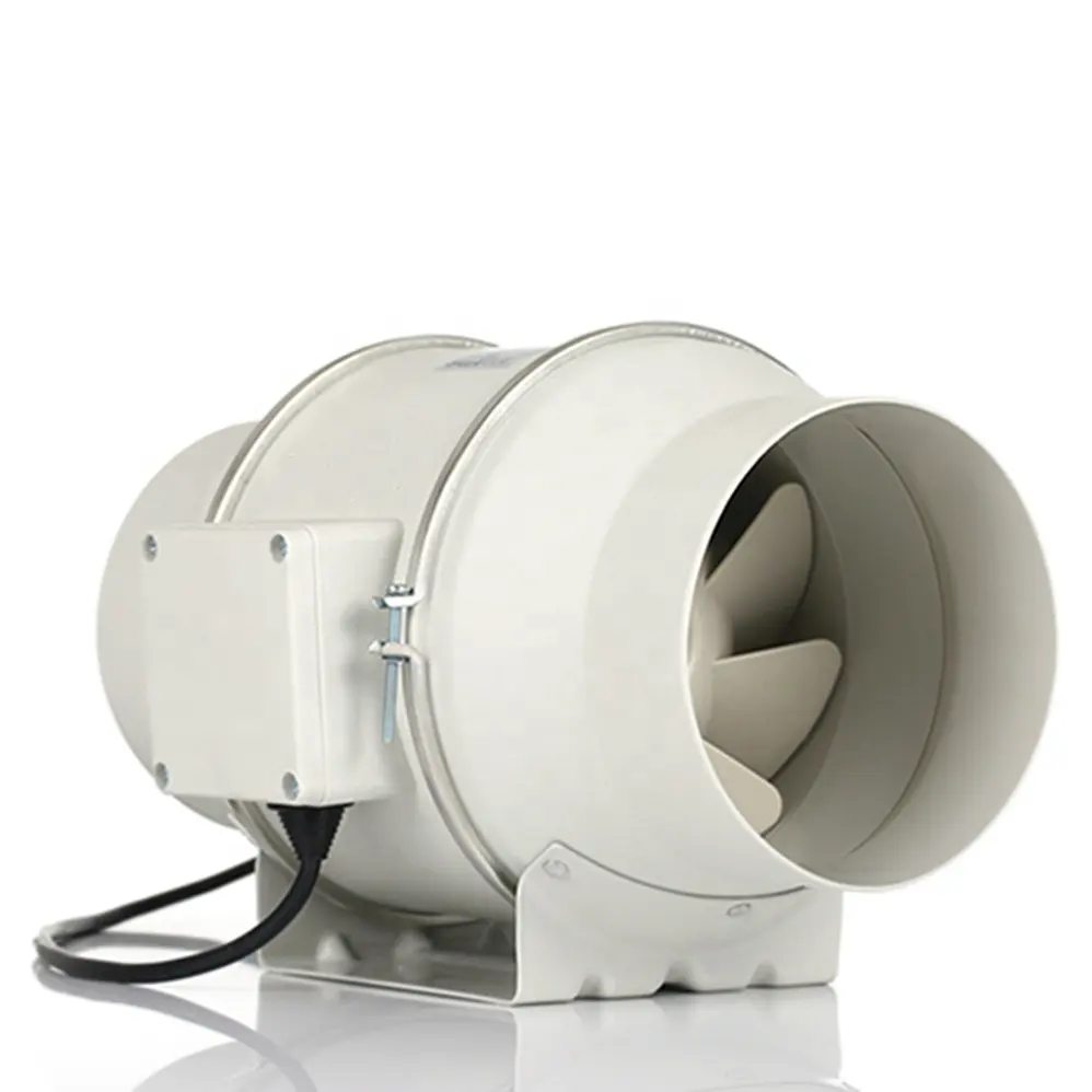 4 5 6 8 Inch Laag Geluidsniveau Luchtafzuigkap Axiale Stromingsventilator Hydrocultuur Kweek Tent Inline Duct Ventilator