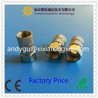Conector RJ7 F con Recubrimiento de Bronce Plateado/Recubrimiento de Plata sobre Latón/Recubrimiento Trimetal, Aislante de PTFE/TPX, Junta de Goma de Silicona